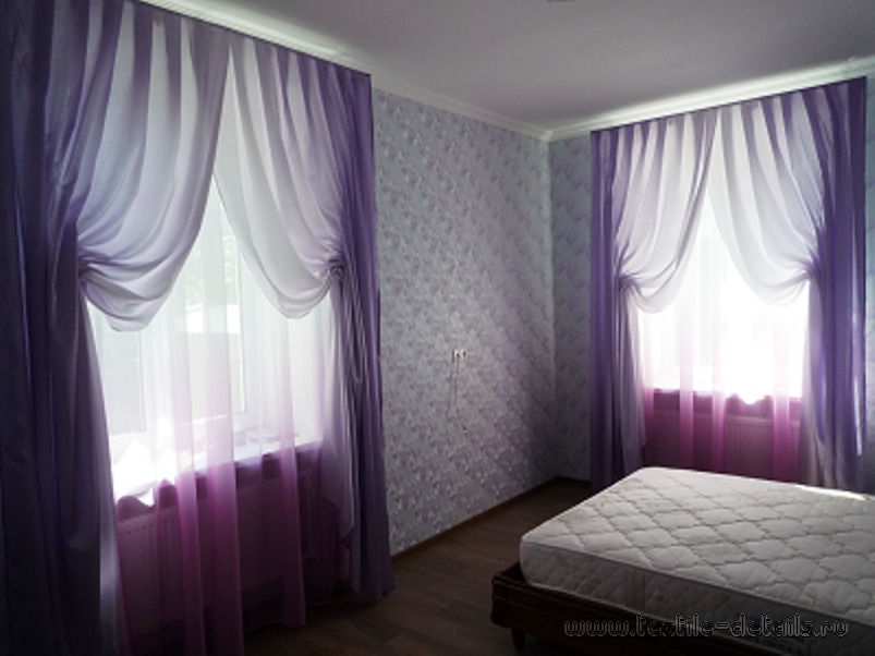 образцы пошива штор для спальни - фото 10