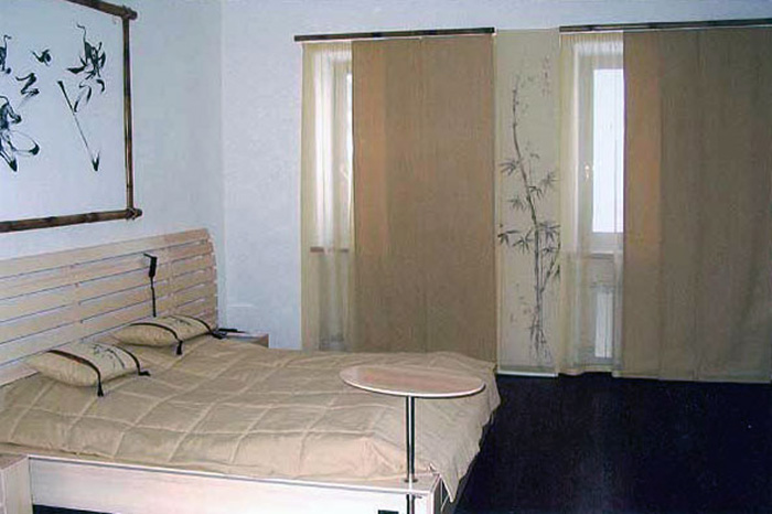 Японские шторы в спальню. Фото 1
