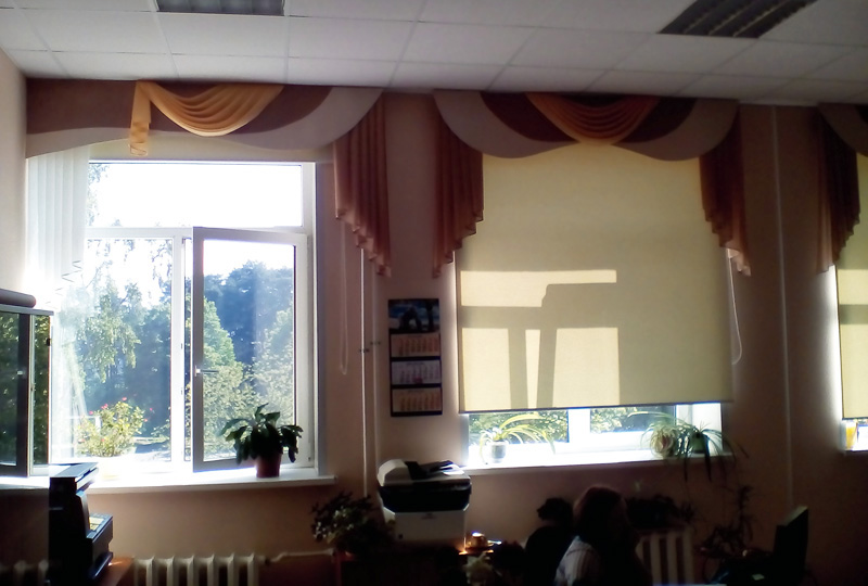 Дизайн штор для офиса и кабинета. Фото 1